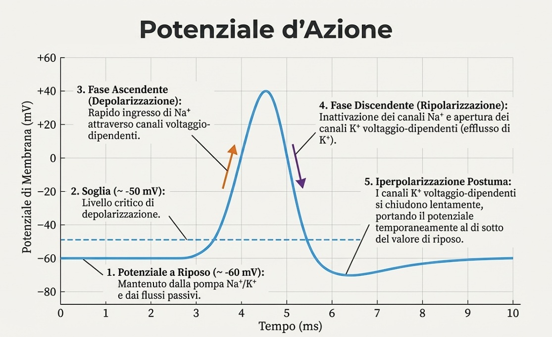 Il Potenziale di Membrana: Meccanismi, Regolazione ed Elettrofisiologia 8 Modelllo del potenziale di azione
