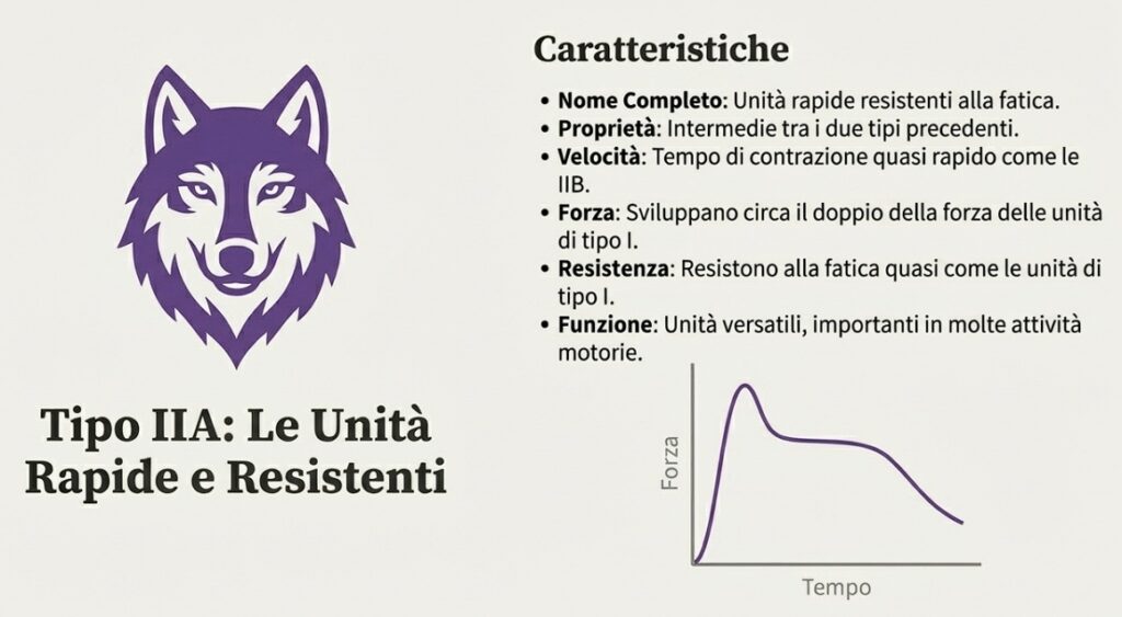 Le unità motorie di tipo IIA: rapide resistenti alla fatica