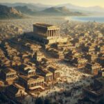 A bustling Polis in ancient Greece 1